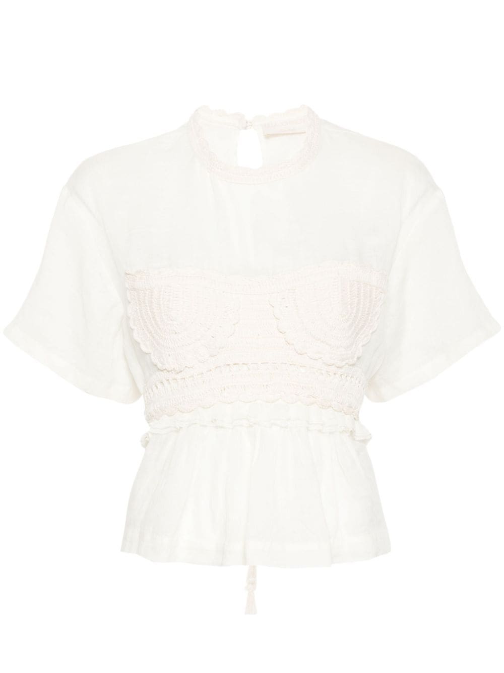 Ulla Johnson
Blusa Cari con inserti alluncinetto